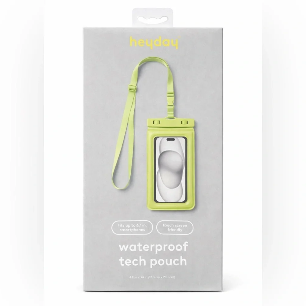 NWT heyday™ Waterproof Phone Pouch w/ Lanyard – Pastel Lime